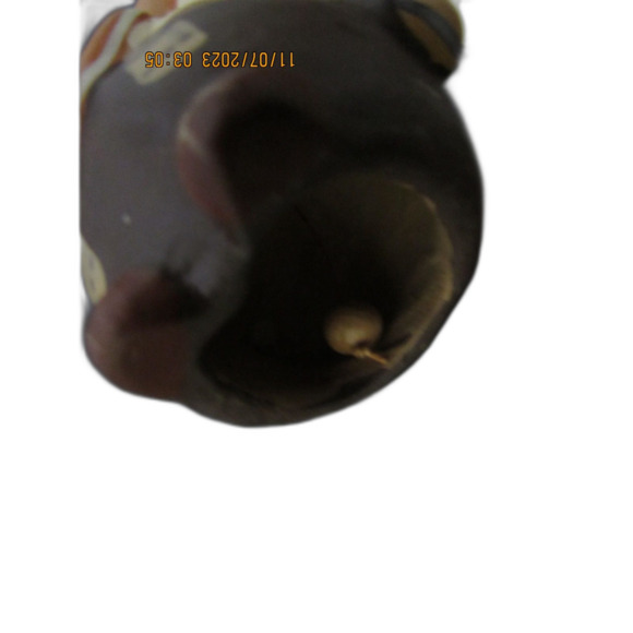 Peruvian Clay art bell ten thousand villages handmade guitar player folk art - Picture 3 of 7